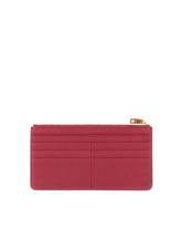 Document holder in drummed leather with zipper -  | Dolce &amp; Gabbana
