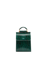 Python skin Sicily 58 phone bag -  | Dolce & Gabbana