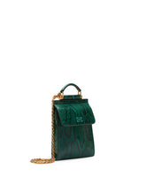 Python skin Sicily 58 phone bag -  | Dolce & Gabbana