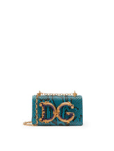 Python skin DG Girls phone bag -  | Dolce &amp; Gabbana