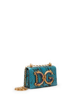 Python skin DG Girls phone bag -  | Dolce &amp; Gabbana