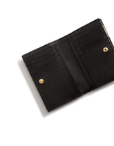 Small dauphine calfskin wallet with rhinestone-detailed DG logo -  | Dolce &amp; Gabbana