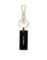 Metal keychain with tag and branded pearl -  | Dolce &amp; Gabbana