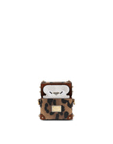 Leo crepe AirPods case with branded plaque -  | Dolce &amp; Gabbana