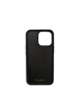 Patent leather iPhone 13 cover with rhinestone-detailed DG logo -  | Dolce & Gabbana