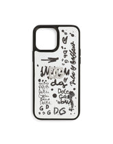 Logo-print calfskin iPhone 13 Pro Max cover -  | Dolce & Gabbana
