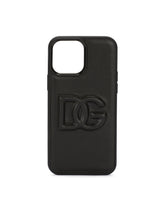 Calfskin DG Logo iPhone 13 Pro Max cover -  | Dolce & Gabbana