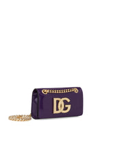 Polished calfskin 3.5 phone bag -  | Dolce & Gabbana