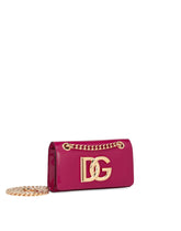 Polished calfskin 3.5 phone bag -  | Dolce & Gabbana