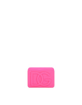 Rubber card holder with embossed logo -  | Dolce & Gabbana