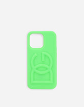 Rubber iPhone 13 Pro Max cover with embossed logo -  | Dolce & Gabbana