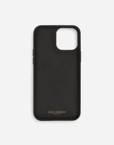 Leopard-print polished calfskin iPhone 14 Pro Max cover -  | Dolce & Gabbana