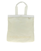 SICILIA DNA NYLON SHOPPING BAG WITH RUBBERIZED LOGO -  | Dolce &amp; Gabbana