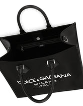Large nylon shopper with rubberized logo -  | Dolce &amp; Gabbana