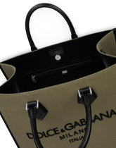 Large canvas shopper with logo -  | Dolce & Gabbana