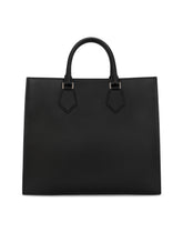 Large calfskin shopper with logo -  | Dolce & Gabbana