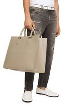 Large calfskin shopper with logo -  | Dolce & Gabbana