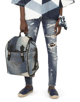 Patchwork denim edge backpack -  | Dolce & Gabbana