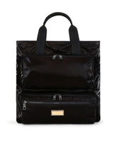 Nero Sicilia dna nylon shopper with branded tag -  | Dolce & Gabbana