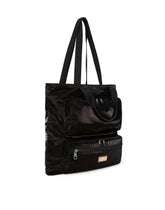 Nero Sicilia dna nylon shopper with branded tag -  | Dolce & Gabbana