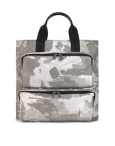 Camouflage-print nylon shopper with branded tag -  | Dolce & Gabbana