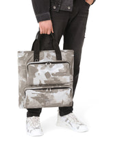 Camouflage-print nylon shopper with branded tag -  | Dolce & Gabbana