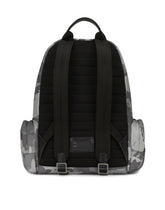 Camouflage-print nylon backpack with branded tag -  | Dolce & Gabbana