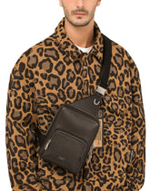 Palermo backpack in hammered calfskin with branded plate -  | Dolce & Gabbana