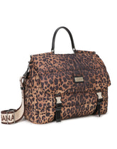 Leopard-print Sicily travel bag in quilted nylon -  | Dolce &amp; Gabbana