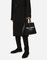 Small nylon shopper with rubberized logo -  | Dolce &amp; Gabbana