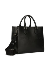 Calfskin Edge shopper with logo -  | Dolce & Gabbana