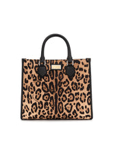 Leopard-print canvas shopper with calfskin nappa details -  | Dolce &amp; Gabbana