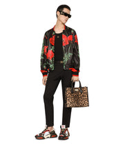 Leopard-print canvas shopper with calfskin nappa details -  | Dolce &amp; Gabbana