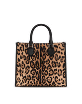Leopard-print canvas shopper with calfskin nappa details -  | Dolce &amp; Gabbana