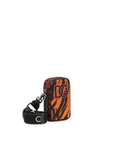 Nylon crossbody bag with tiger print -  | Dolce & Gabbana