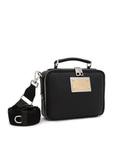 Grainy calfskin and nylon crossbody bag -  | Dolce &amp; Gabbana