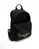 Nylon backpack with rubberized logo -  | Dolce &amp; Gabbana