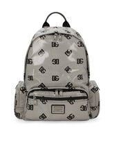 Coated fabric backpack with logo -  | Dolce & Gabbana
