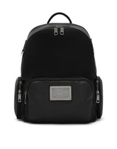 Grainy calfskin and nylon backpack -  | Dolce &amp; Gabbana
