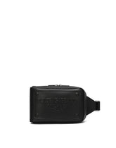 Calfskin belt bag with raised logo -  | Dolce &amp; Gabbana