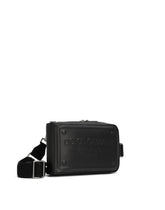 Calfskin belt bag with raised logo -  | Dolce &amp; Gabbana