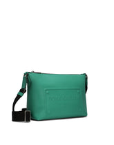 Calfskin crossbody bag with raised logo -  | Dolce & Gabbana