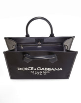Large nylon shopper with rubberized logo -  | Dolce &amp; Gabbana