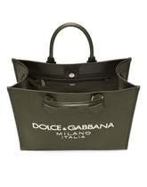 Large nylon shopper with rubberized logo -  | Dolce &amp; Gabbana