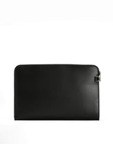 Large calfskin pouch with raised logo -  | Dolce &amp; Gabbana