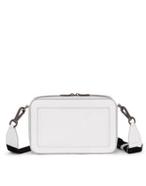 Calfskin crossbody bag with raised logo -  | Dolce & Gabbana