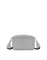 Calfskin crossbody bag with raised logo -  | Dolce & Gabbana