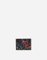 Printed calfskin card holder -  | Dolce &amp; Gabbana