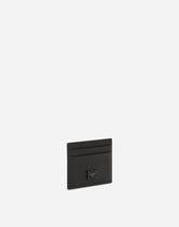 Dauphine calfskin card holder with branded tag -  | Dolce & Gabbana