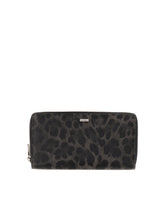 Dolce &amp; Gabbana Rectangular Wallet In Leopard Crêpe Fabric -  | Dolce &amp; Gabbana
